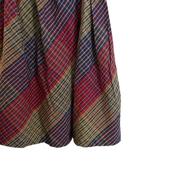 Donoratico By Ding Yong Plaid Fit & Flair Scoop Neck Short Dress Size Small - Picture 6 of 13